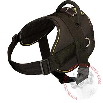Nylon All Weather Central Asian Shepherd Harness for Service Dogs