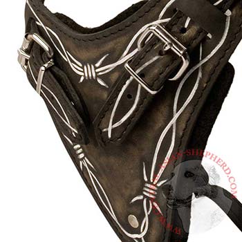 Padded Chest Plate of Central Asian Shepherd Harness