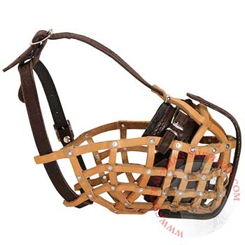 Basket Central Asian Shepherd Muzzle for Military and Police Work