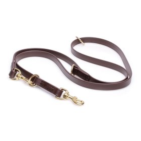 Multipurpose Brown Biothane Central Asian Shepherd Leash for over 7 Different Activities