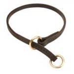 Central Asian Shepherd Leather Choke Collar Effective Training