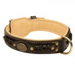 Central Asian Shepherd Leather Collar Braided