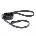 Black Biothane Central Asian Shepherd Leash and Collar Combo