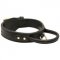 Extra Durable Leather Central Asian Shepherd Collar with Handle for Attack Training