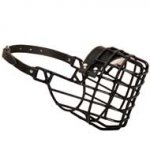 Frost-Resistant Wire Cage Central Asian Shepherd Muzzle with One Adjustable Strap