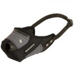 Protection Training Central Asian Shepherd Muzzle Made of Nylon and Leather