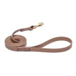 Khaki Waterproof Central Asian Shepherd Leash Made of Biothane