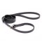Black Biothane Central Asian Shepherd Leash and Collar Combo