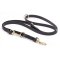 Multipurpose Black Biothane Central Asian Shepherd Leash for over 7 Different Activities