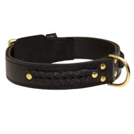Leather dog collar