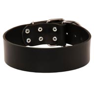 Extra Wide Leather Central Asian Shepherd Collar for Professional Training