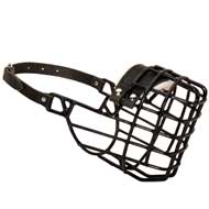 Frost-Resistant Wire Cage Central Asian Shepherd Muzzle with One Adjustable Strap