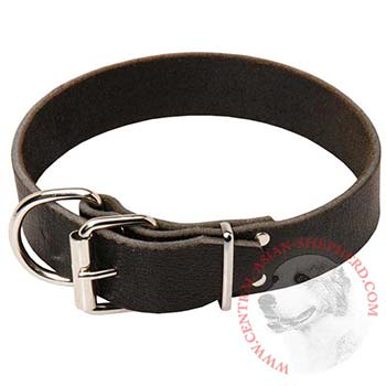 Central Asian Shepherd Leather Collar