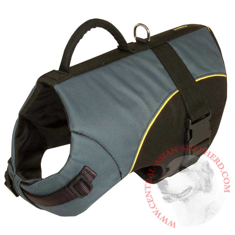 Nylon Central Asian Shepherd Vest Harness for Rehabilitation