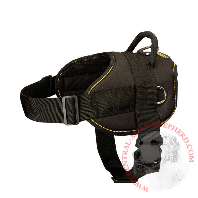 All Weather Extra Strong Nylon Central Asian Shepherd Harness for Tracking/Pulling