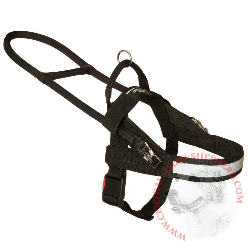 All Weather Nylon Central Asian Shepherd Harness for Guide and Assistance
