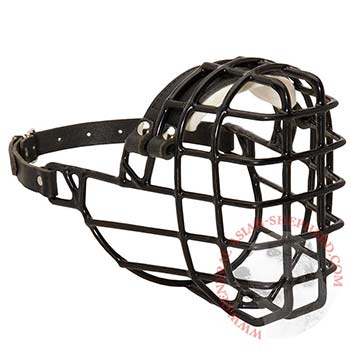 Wire Antifreeze Central Asian Shepherd Muzzle for Winter Training Walking