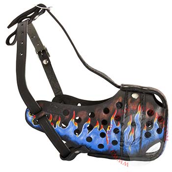 Central Asian Shepherd Muzzle for Walking and Training