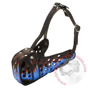 Central Asian Shepherd Muzzle for Attack Training